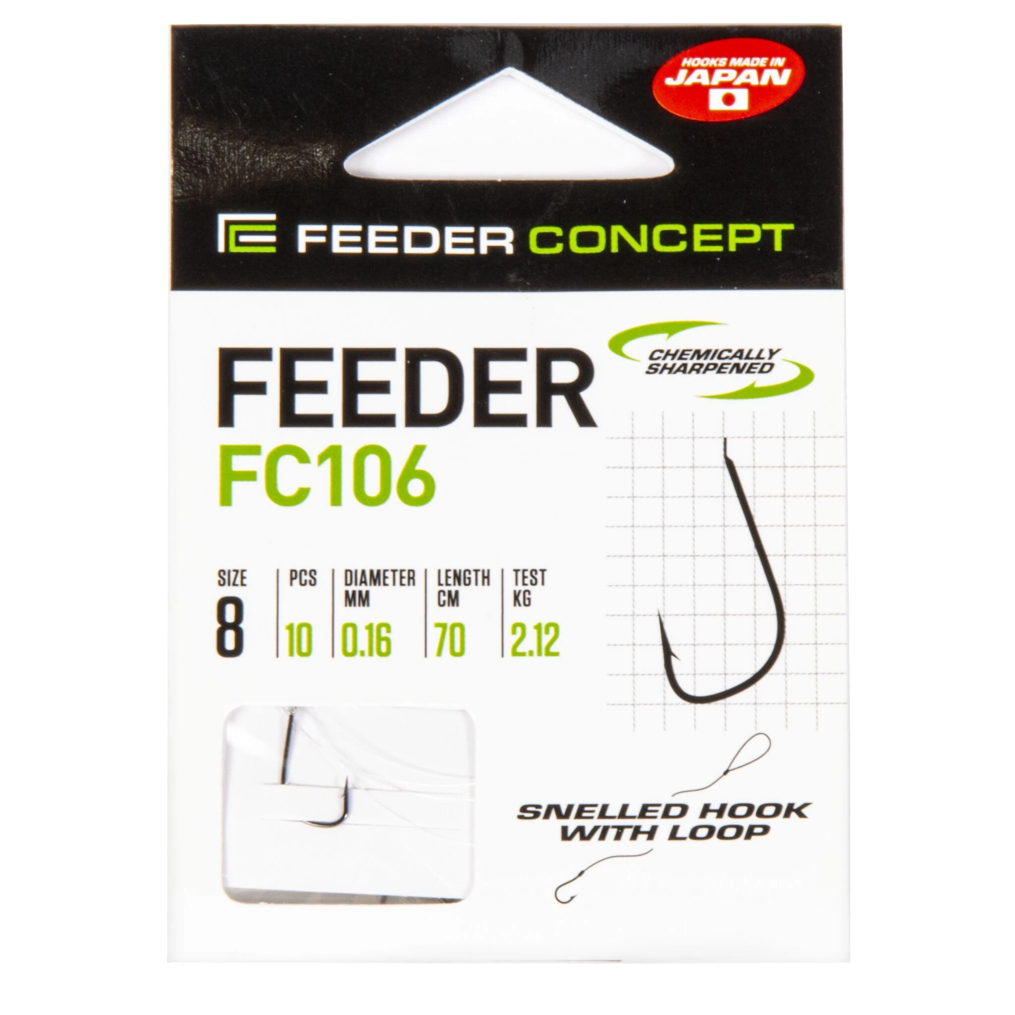 Поводок Feeder Concept Feeder FC106 70 см 2,12 кг  0,16 мм  10 шт   FC106-008-016 — крупный план
	                                    3