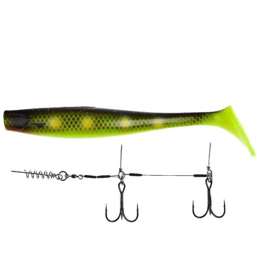 Силиконовая приманка Lucky John Giant Kubira Swim Shad 10.3in 260 мм 1 шт PG21 3D BBS Series + Stinger XL  140434SET-PG21 — характеристики,
	                                    особенности конструкции
