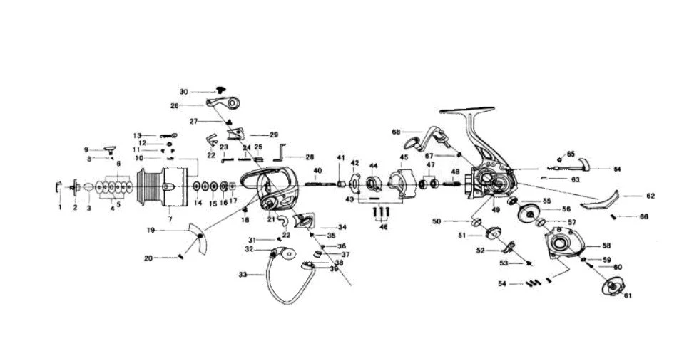 Катушка Kosadaka Scorp 2500  16  SRP2500 — крупный план
	                                    2