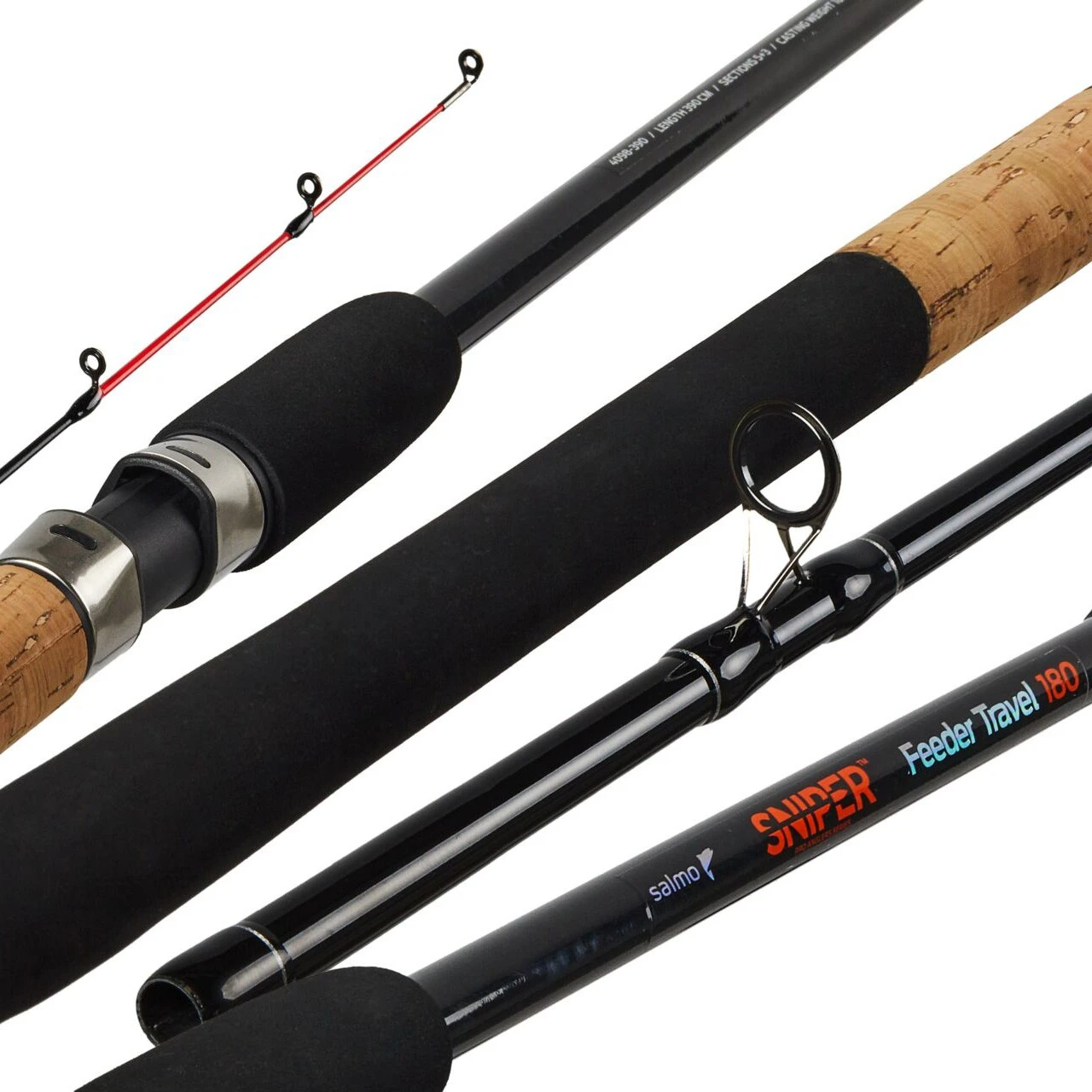 Фидерное Удилище Salmo Sniper Feeder Travel 180 390 см 180 гр    4098-390 — крупный план
	                                    1