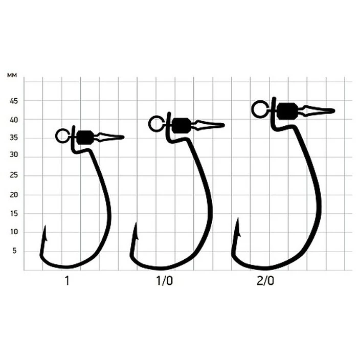 Крючок Офсетный Saikyo BS-2330 Drop Shot №2/0 5 шт BN   BS-2330BN2/0-5 — крупный план
	                                    1