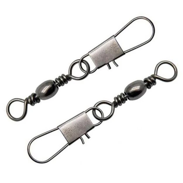 Вертлюг с застежкой Lucky John Barrel And Interlock №012 7 шт  Pro Series  LJP5103-012 — крупный план
	                                    1