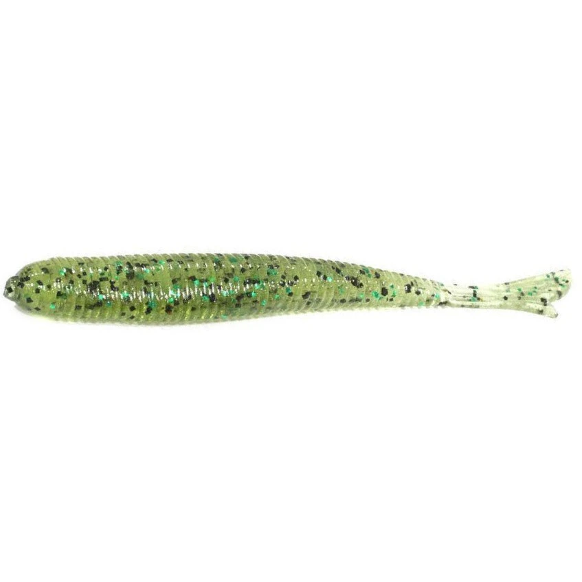 Силиконовая приманка Bait Breath U30 Fish Tail 2.8 71 мм 8 шт 144 Watermelon/Black Green Flake — характеристики,  особенности конструкции
