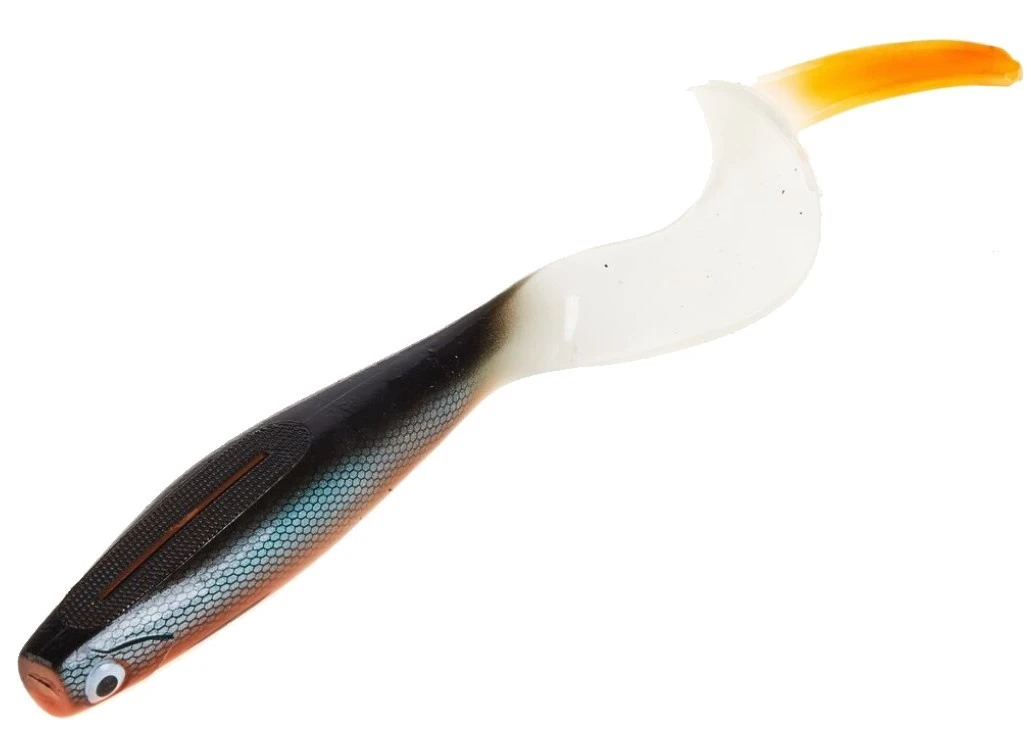 Силиконовая приманка Lucky John Kubira Fire Tail 7.0in 180 мм 1 шт PG40 3D BBS Series  140436-PG40 — крупный план
	                                    1