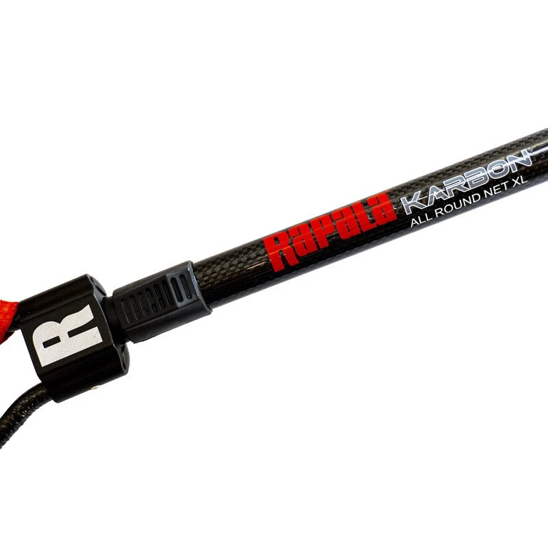 Подсачек Rapala Karbon Универсальный XL  160x60х50см  Прорезиненная сетка   RA1800012 — крупный план
	                                    5