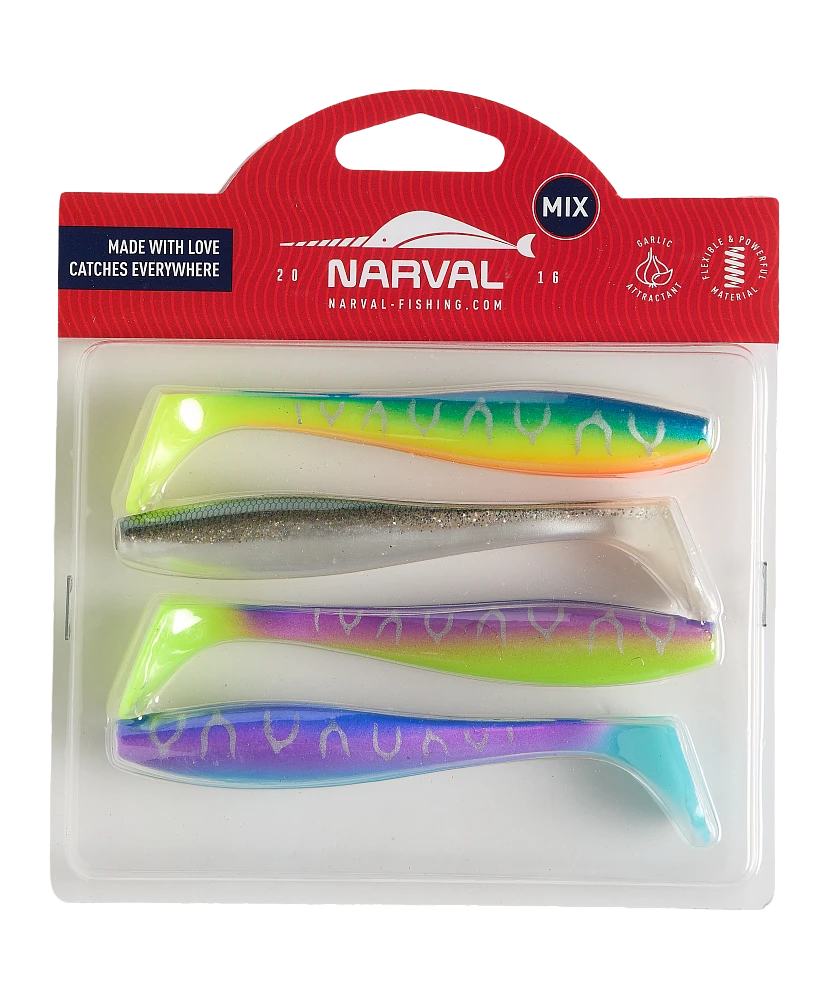 Силиконовая приманка Narval Choppy Tail 12 120 мм 4 шт M07   NVCT12M07 — характеристики,  особенности конструкции