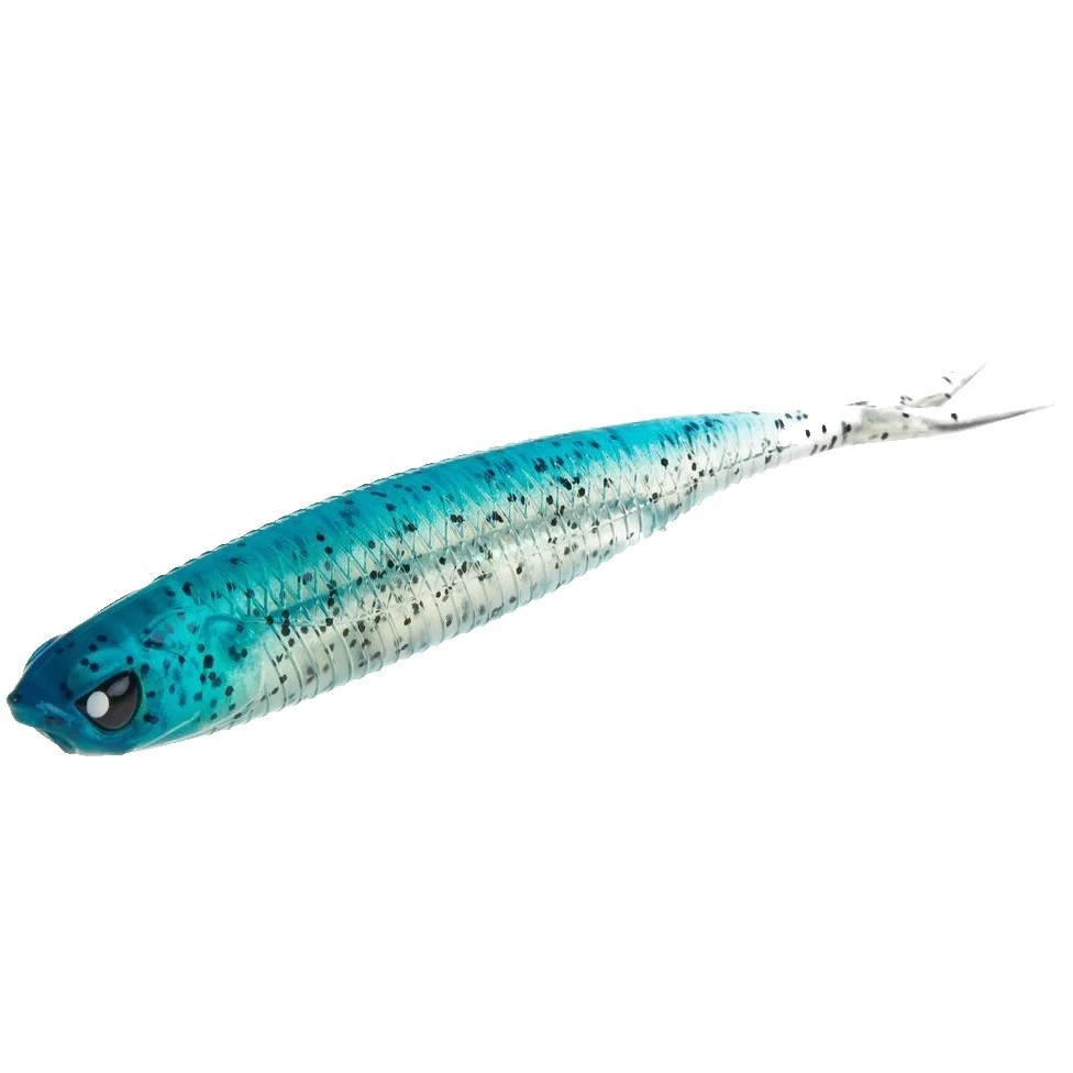 Силиконовая приманка Lucky John Makora Split Tail 5.0in 127 мм 4 шт 002 3D Series  140411-002 — крупный план
	                                    1