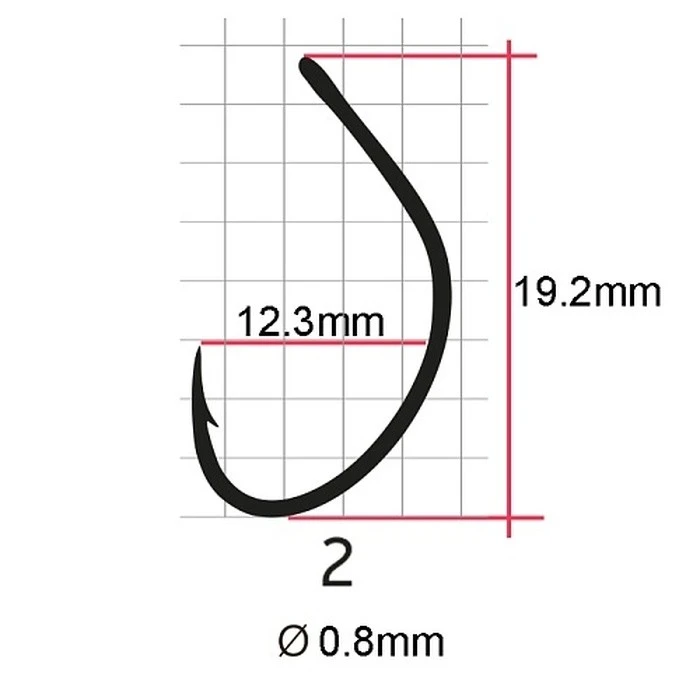 Крючок Одинарный Saikyo SS061 Spoon Single №2 7 шт BN   SS061-BN2-7 — крупный план
	                                    2