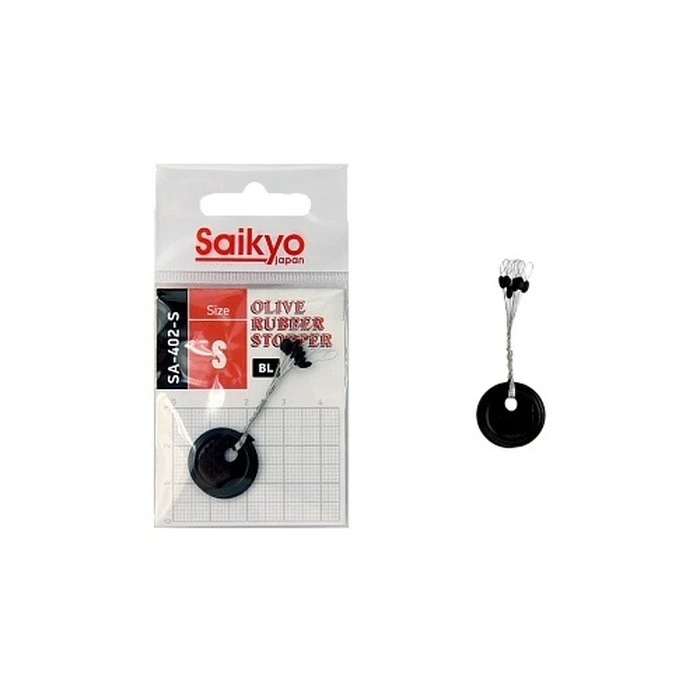 Стопор Saikyo Olive Rubber Stopper №S 7 шт    SA-402-S — характеристики,  особенности конструкции