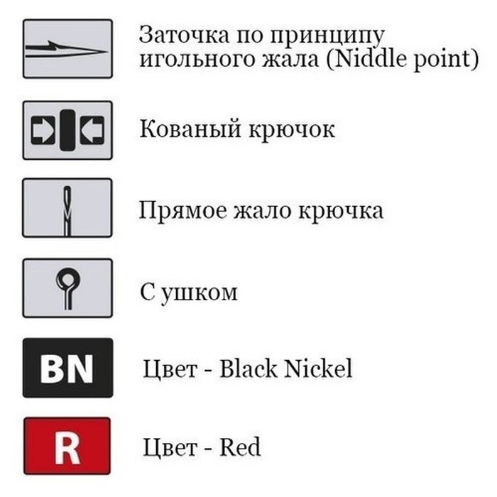 Крючок Одинарный Saikyo KH-11011 O'Shaughnessy №4 10 шт BN   KH-11011BN4-10 — крупный план
	                                    2