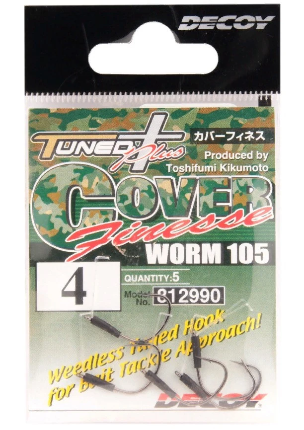 Крючок Одинарный Decoy Cover Finesse Worm 105 №4 5 шт — крупный план
	                                    1