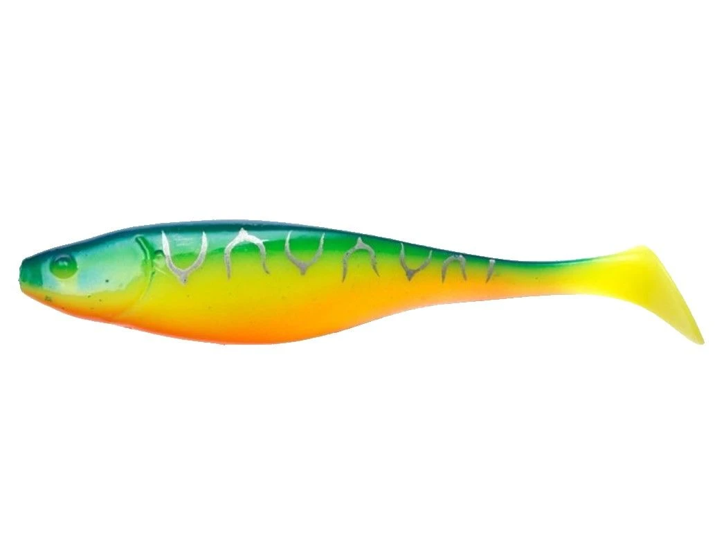 Силиконовая приманка Narval Commander Shad 12 120 мм 4 шт 002-Blue Back Tiger   NVCM12002 — характеристики,  особенности конструкции