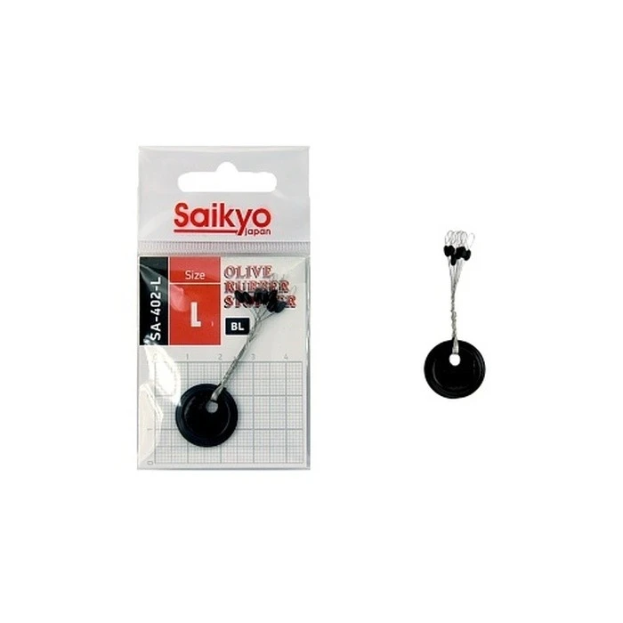 Стопор Saikyo Olive Rubber Stopper №L 7 шт    SA-402-L — характеристики,  особенности конструкции