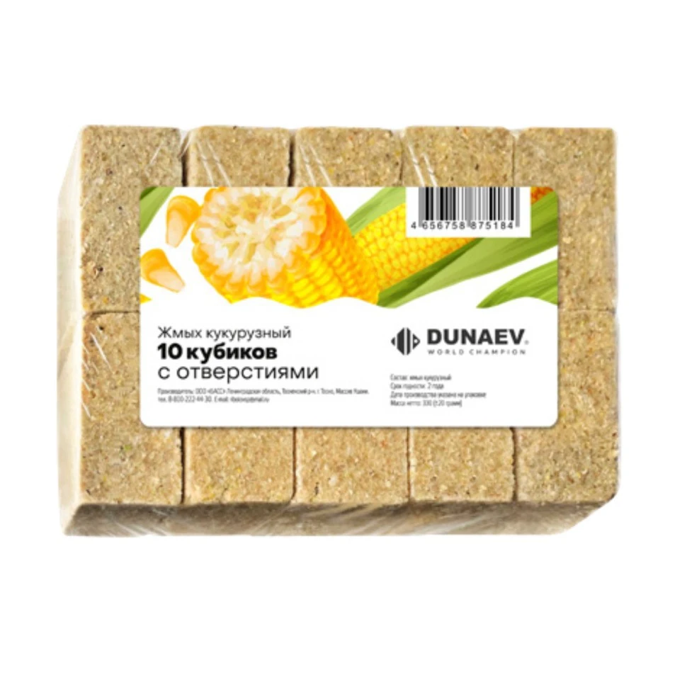 Насадка Dunaev Жмых Кукурузный   300 г — характеристики,  особенности конструкции
