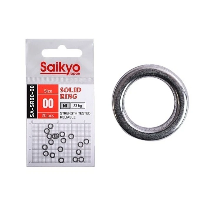 Кольцо Цельное Saikyo SA-SR90  №00 23 кг 20 шт NI   SA-SR90-00 — характеристики,  особенности конструкции
