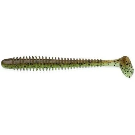 Силиконовая приманка Keitech Swing Impact 3 76 мм 10 шт 401 Green Pumkin/Chartreuse — характеристики,  особенности конструкции