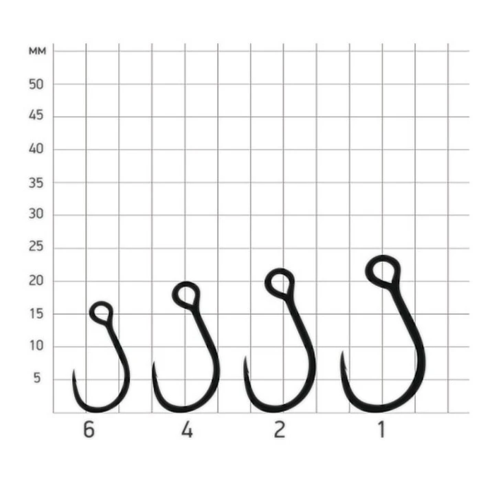 Крючок Одинарный Saikyo SSBL075 In-line Eye Barbless №2 8 шт BN   SSBL075-BN2-8 — крупный план
	                                    1