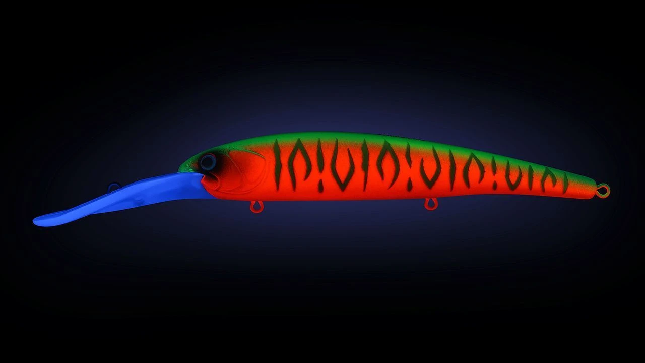 Воблер Strike Pro Hooligan Deep Diver 120 A230S Watermelon Mat Tiger 20,9 гр   EG-220L#A230S — крупный план
	                                    1