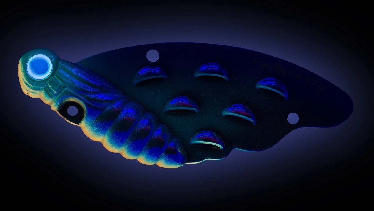 Цикада Strike Pro Farfalla 26 11,8 гр Blue Silver OB   JG-007C#626E — крупный план
	                                    1