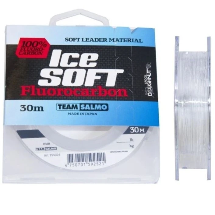 Леска монофильная Salmo Team Salmo Ice Soft Fluorocarbon 30 м 0,2 мм    TS5024-020 — характеристики,  особенности конструкции