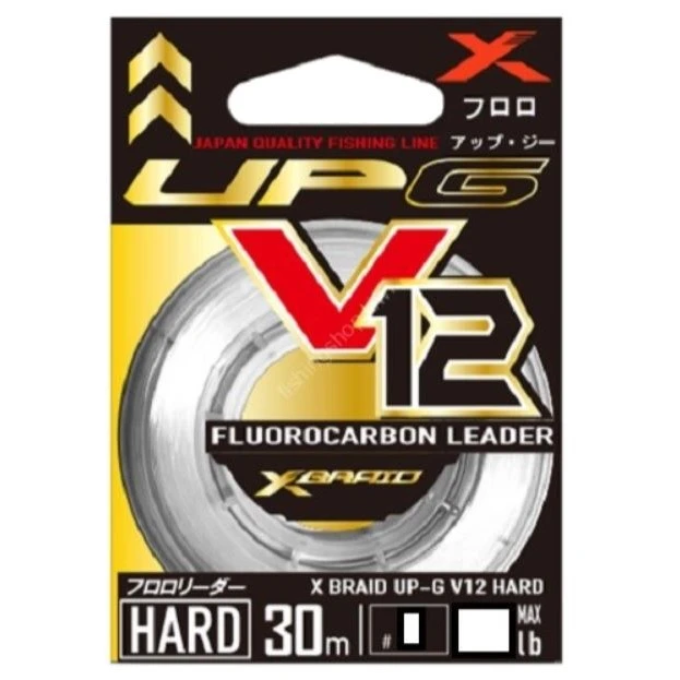 Флюорокарбон YGK X-Braid UP-G Leader V12 Hard 30 м  PE #4.0 — характеристики,  особенности конструкции