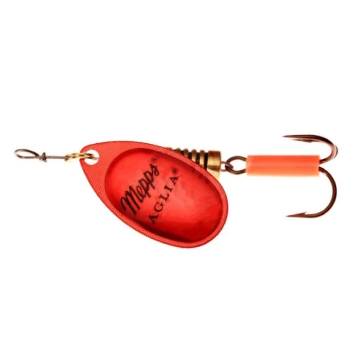 Вращающаяся Блесна Mepps Aglia Platium №0 2,5 гр Rouge   ap-0-r — характеристики,  особенности конструкции