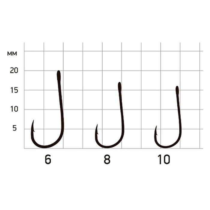 Крючок Одинарный Saikyo KH-10120 №08 10 шт BN   KH-10120BN08-10 — крупный план
	                                    1