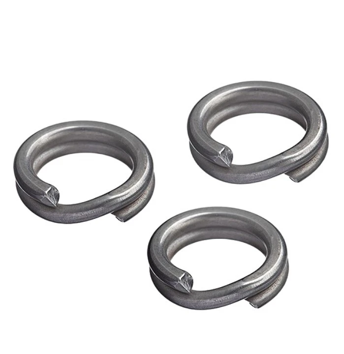 Кольцо Заводное Decoy Split Ring  №8 68 кг 10 шт Серебряный Heavy Class — крупный план
	                                    1