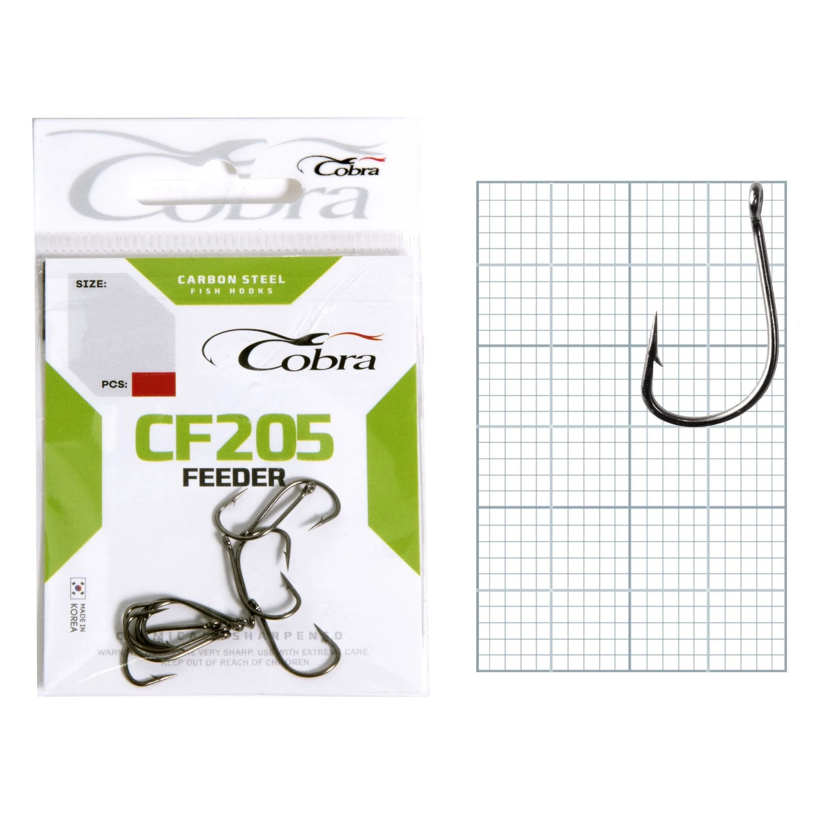Крючок Одинарный Cobra Feeder Universal CF205 №10 10 шт    CF205-010 — характеристики,
	                                    особенности конструкции