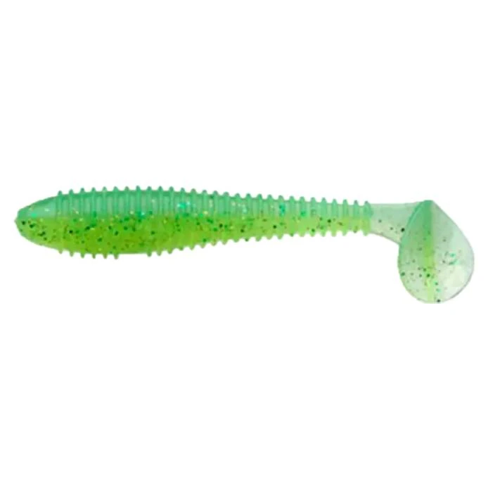 Силиконовая приманка Keitech Swing Impact Fat 4.3 109 мм 6 шт #424 Lime Chartreuse — характеристики,
	                                    особенности конструкции