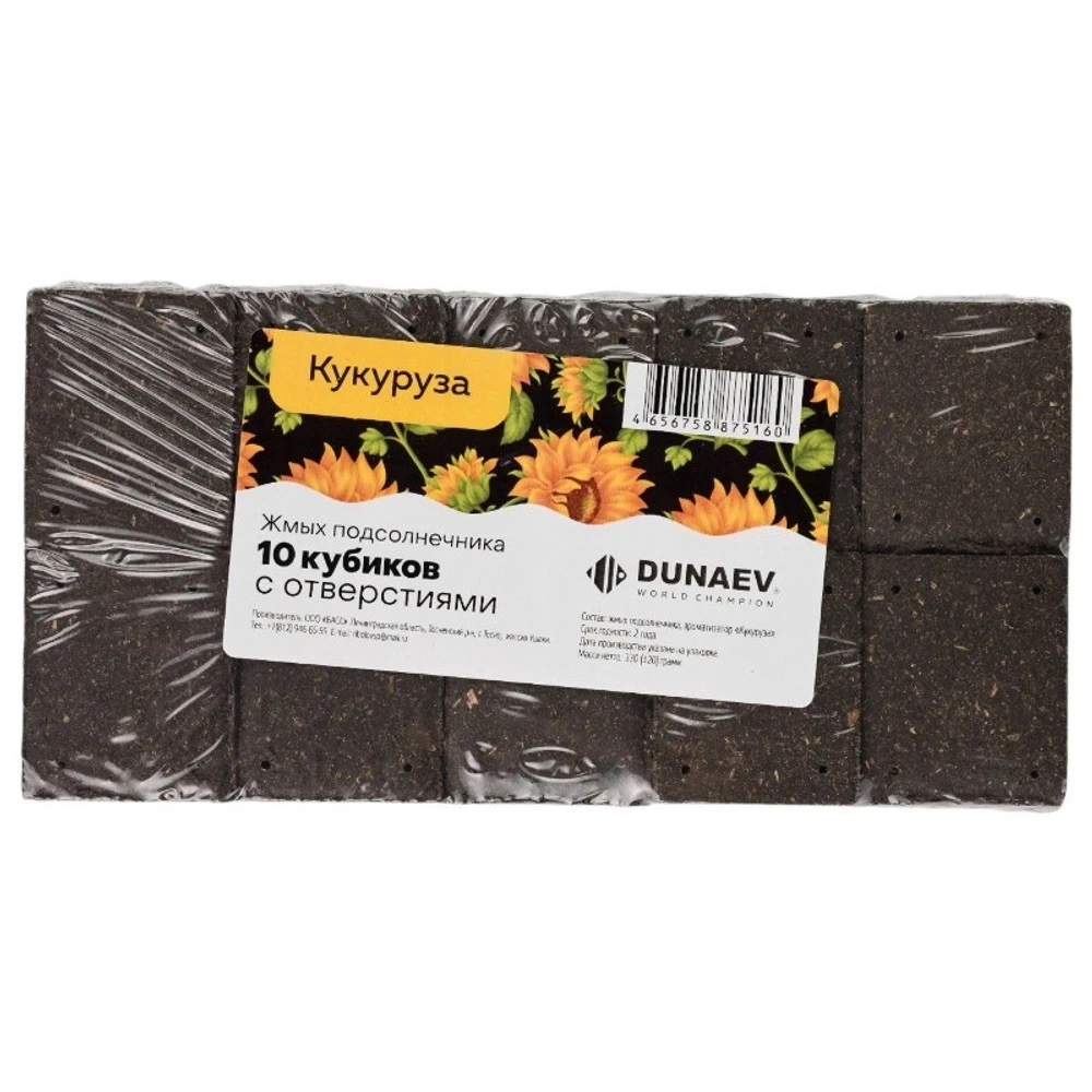 Насадка Dunaev Жмых Подсолнечный  Кукуруза  300 г — характеристики,  особенности конструкции