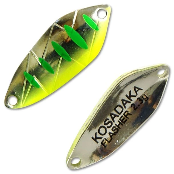 Колеблющаяся Блесна Kosadaka Trout Police Flasher 2,3 гр 26 мм M99   TL-F-M99 — характеристики,
	                                    особенности конструкции