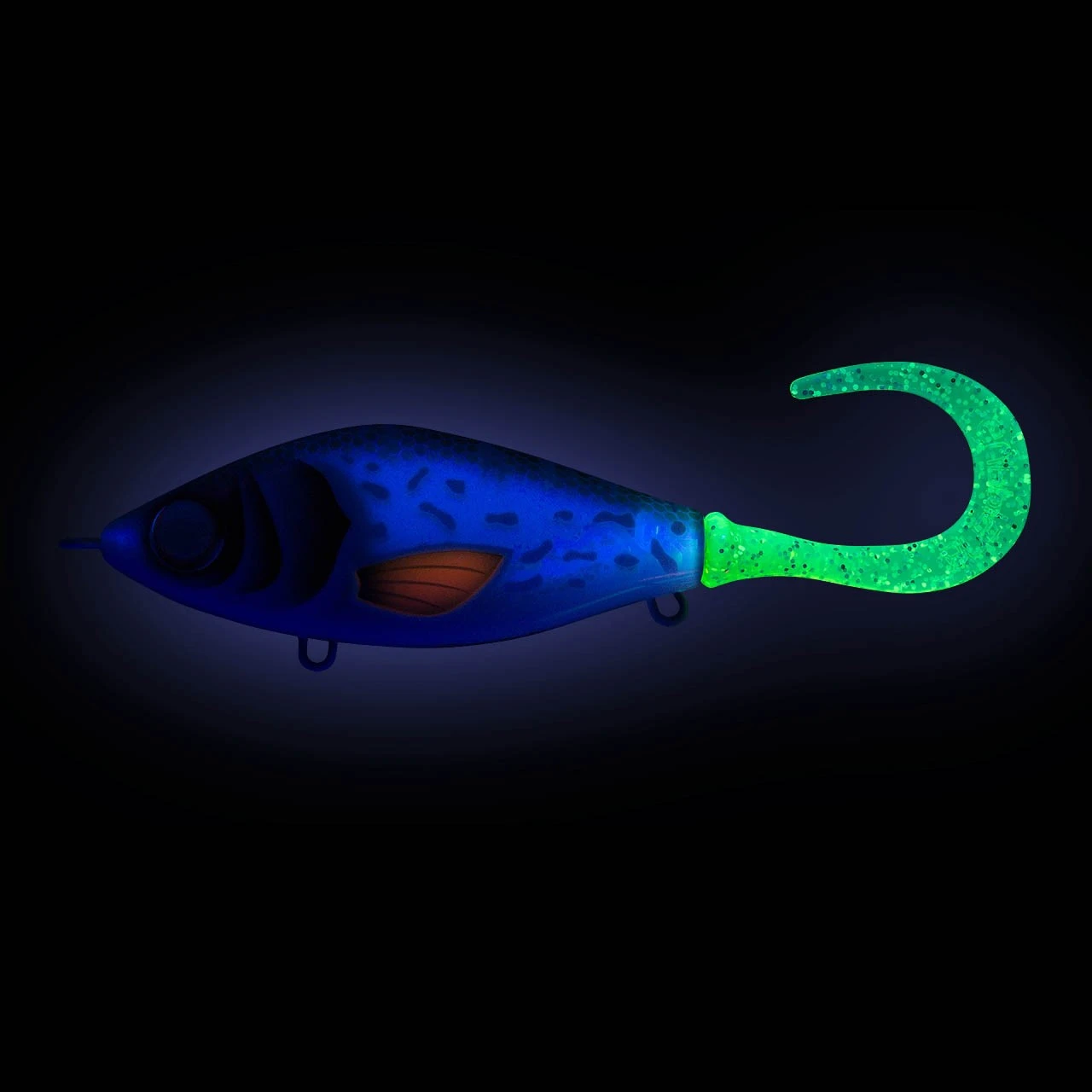 Воблер Strike Pro Guppie Jr TR-002 Glitter Pike Green 70 гр   EG-208A#TR-002 — крупный план
	                                    1