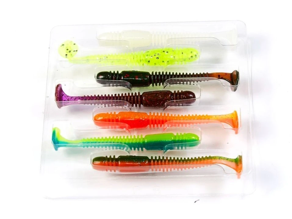 Силиконовая приманка Lucky John Tioga 2.9in 75 мм 7 шт MIX1 Pro Series  140103-MIX1 — характеристики,  особенности конструкции