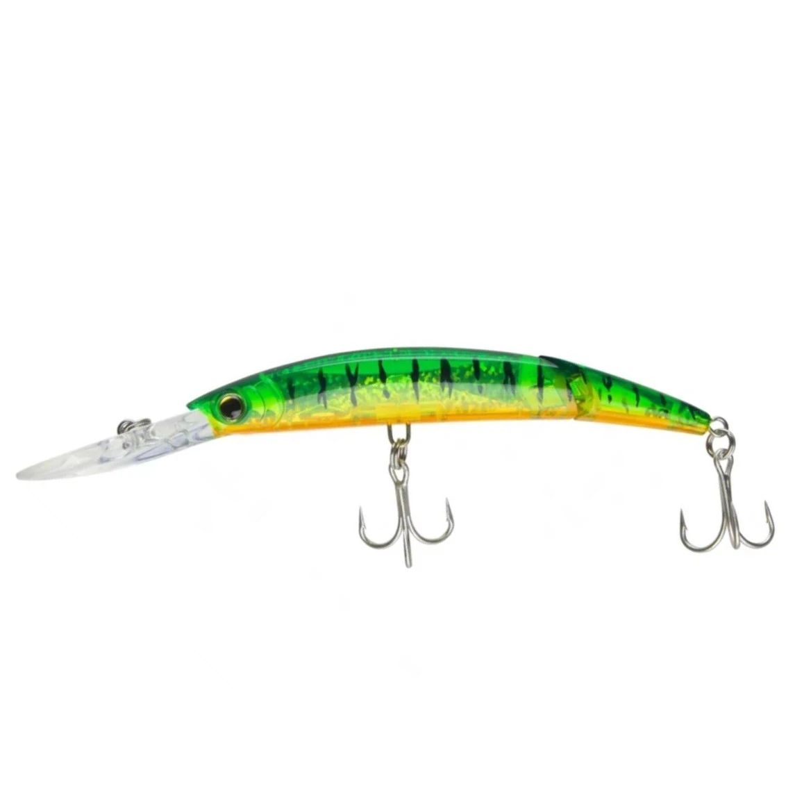 Воблер Yo-Zuri Crystal 3D Minnow Deep Diver Jointed 130F HT 25 гр   F1155-HT — характеристики,  особенности конструкции