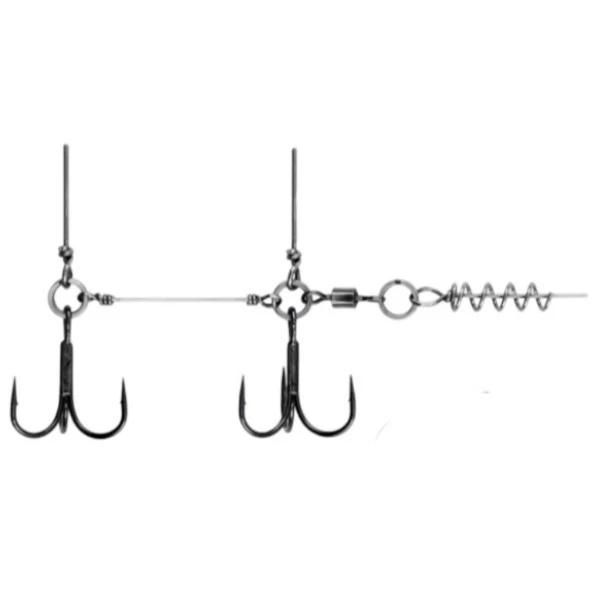Стингер Мормыш Spring Lock Big Size №2 30 кг 1 шт  Со спиралью S  VD-STSL-S — характеристики,  особенности конструкции