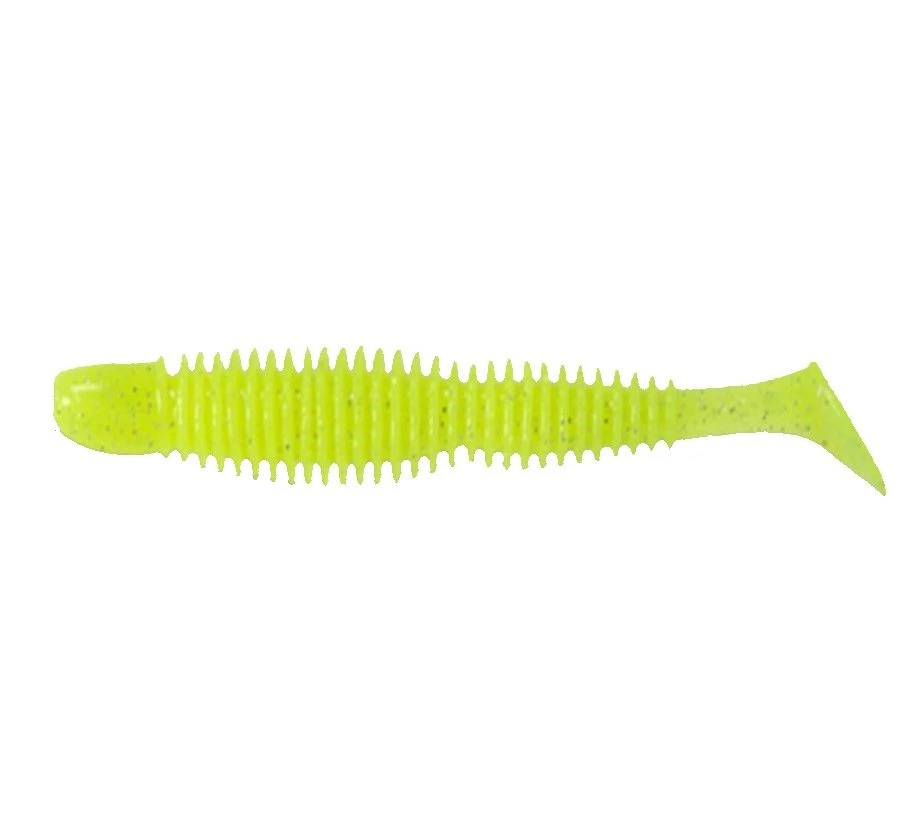 Силиконовая приманка Reins Bubbling Shad 3 76 мм 8 шт 129-Glow Chart Silver   BS3-129 — характеристики,  особенности конструкции