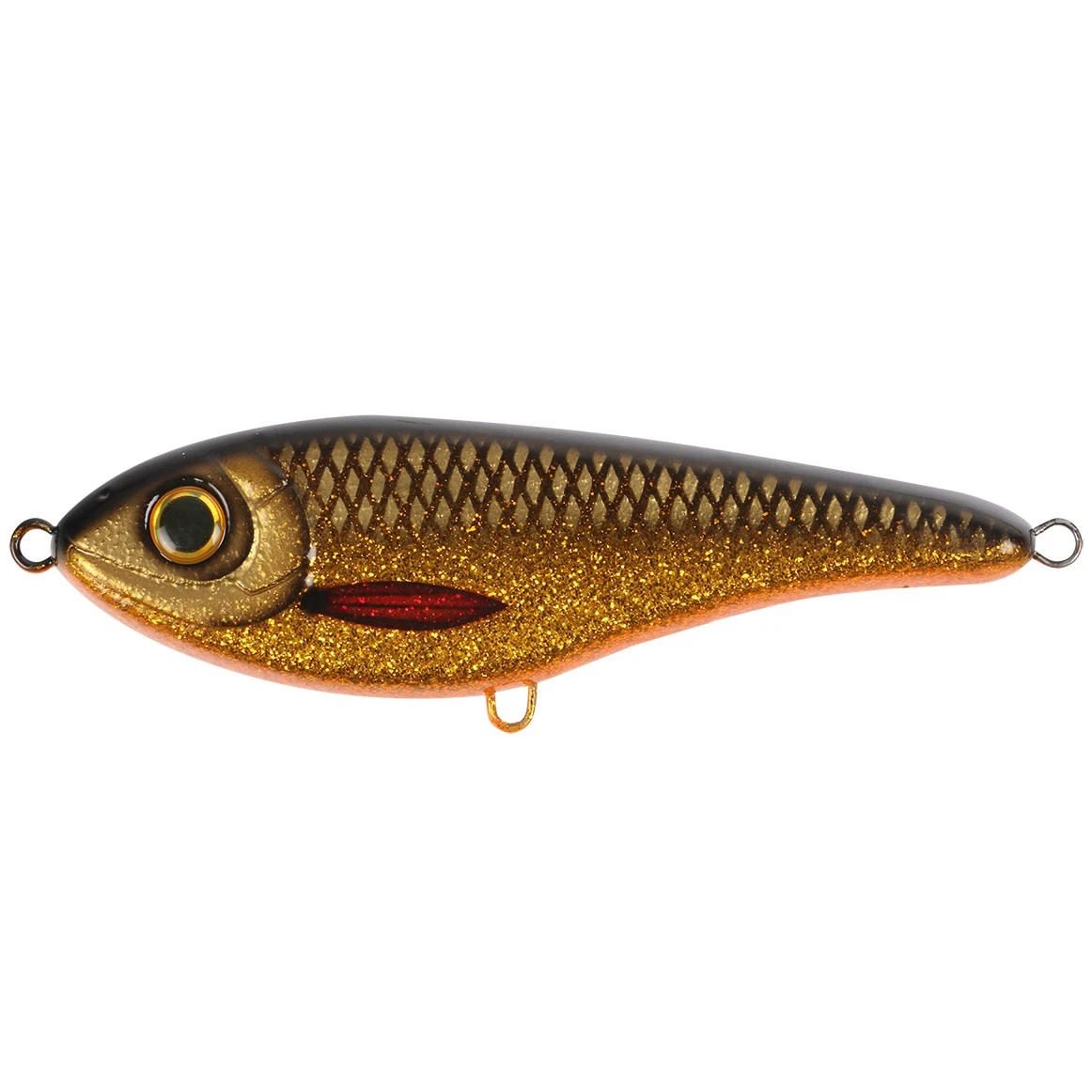 Воблер Strike Pro Buster Jerk Sinking C768 Golden Roach 75 гр   EG-048#C768 — характеристики,
	                                    особенности конструкции