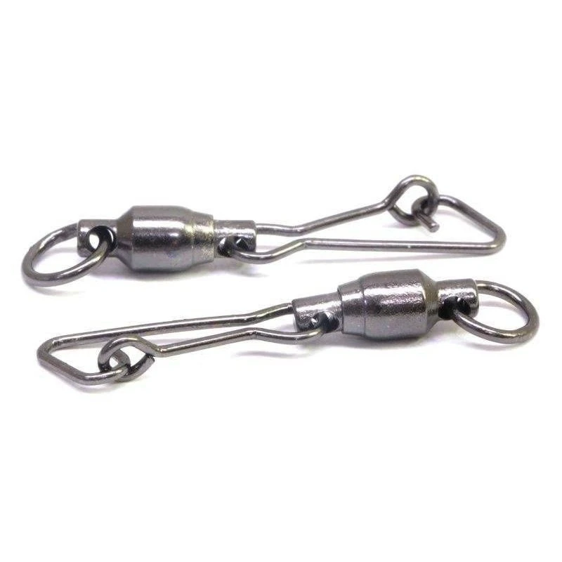 Вертлюг с застежкой Kosadaka Hooked Snap №8 2 шт    3205BN-8 — крупный план
	                                    1