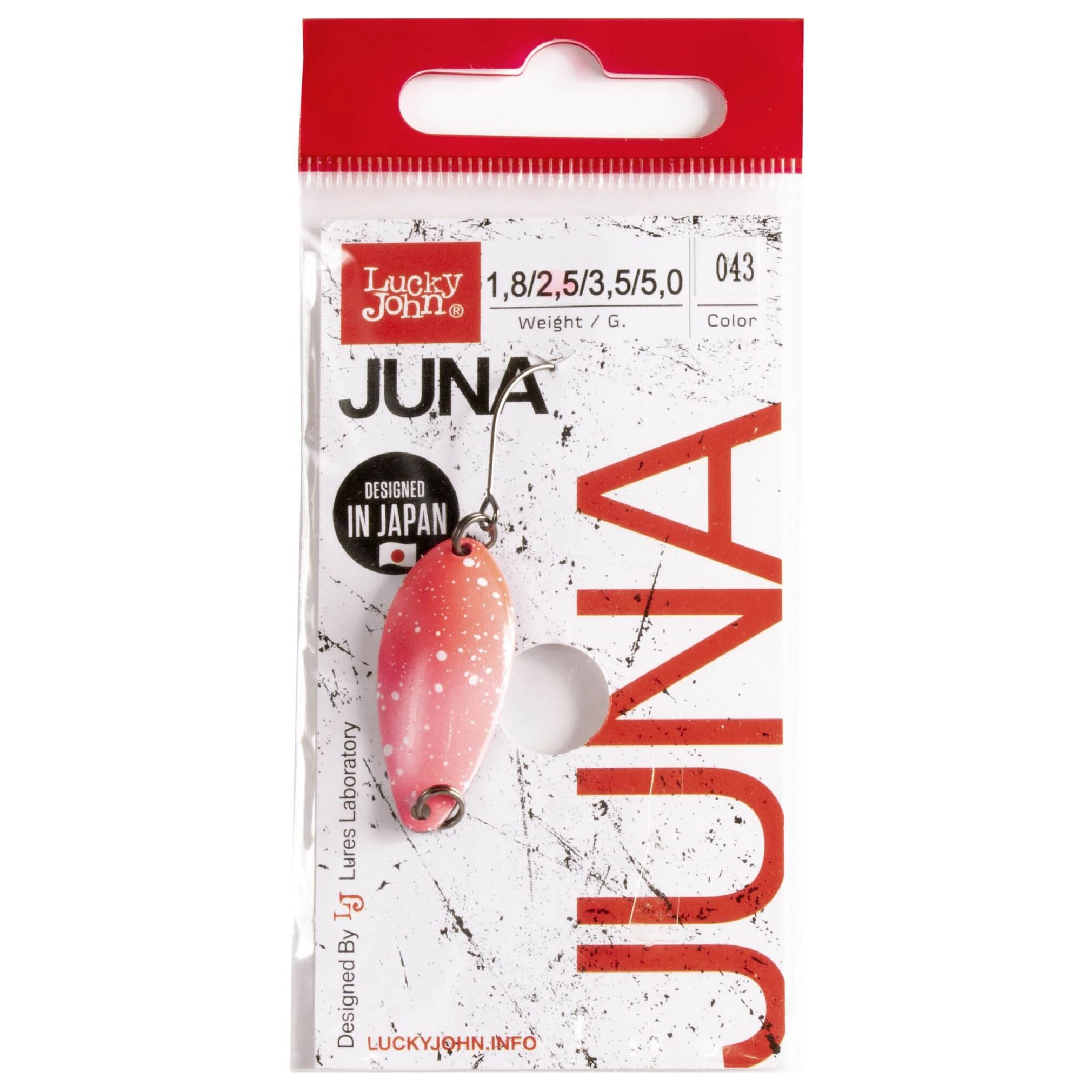 Колеблющаяся Блесна Lucky John Juna 2,5 гр 30 мм 043   LJJU25-043 — крупный план
	                                    3