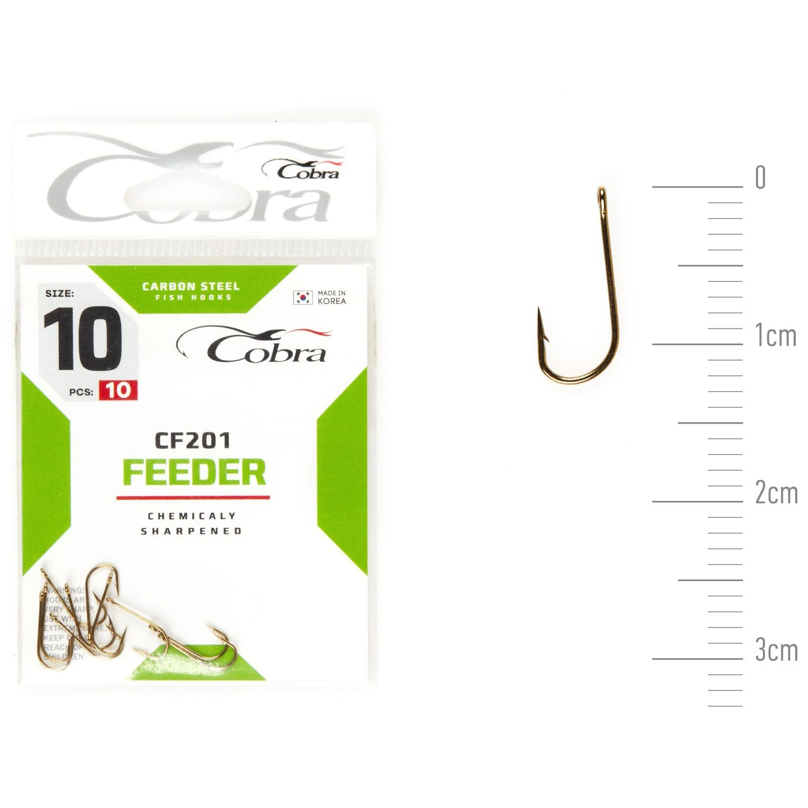Крючок Одинарный Cobra Feeder Classic CF201 №10 10 шт    CF201-010 — характеристики,
	                                    особенности конструкции