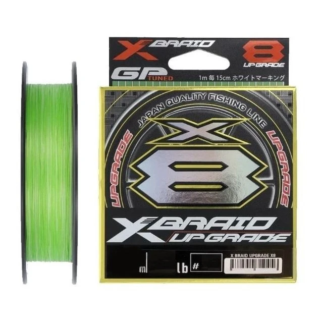 Плетеный шнур YGK X-Braid Upgrade X8 300 м  PE # 1,5 All Green 0,205 мм — характеристики,  особенности конструкции