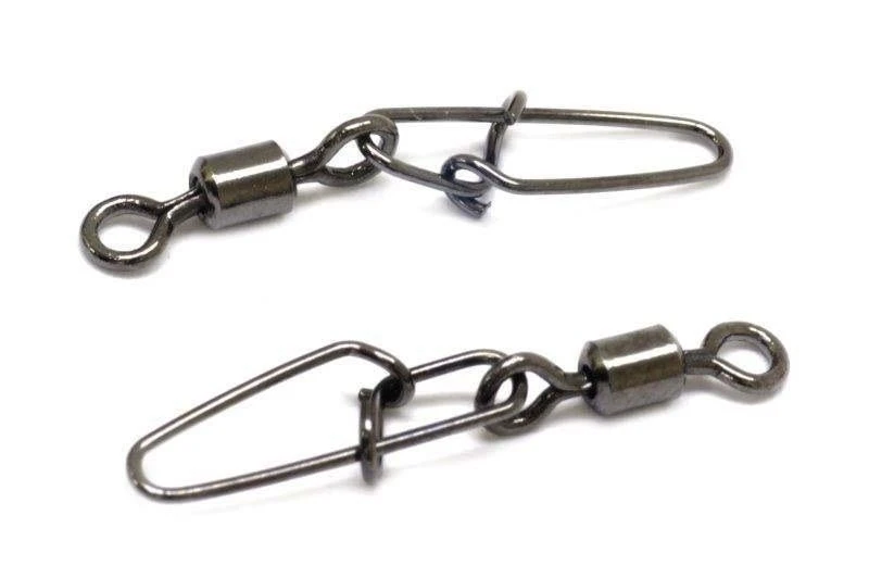 Вертлюг с застежкой Kosadaka Super Hooked snap №8 8 шт    3030BN-8 — крупный план
	                                    1