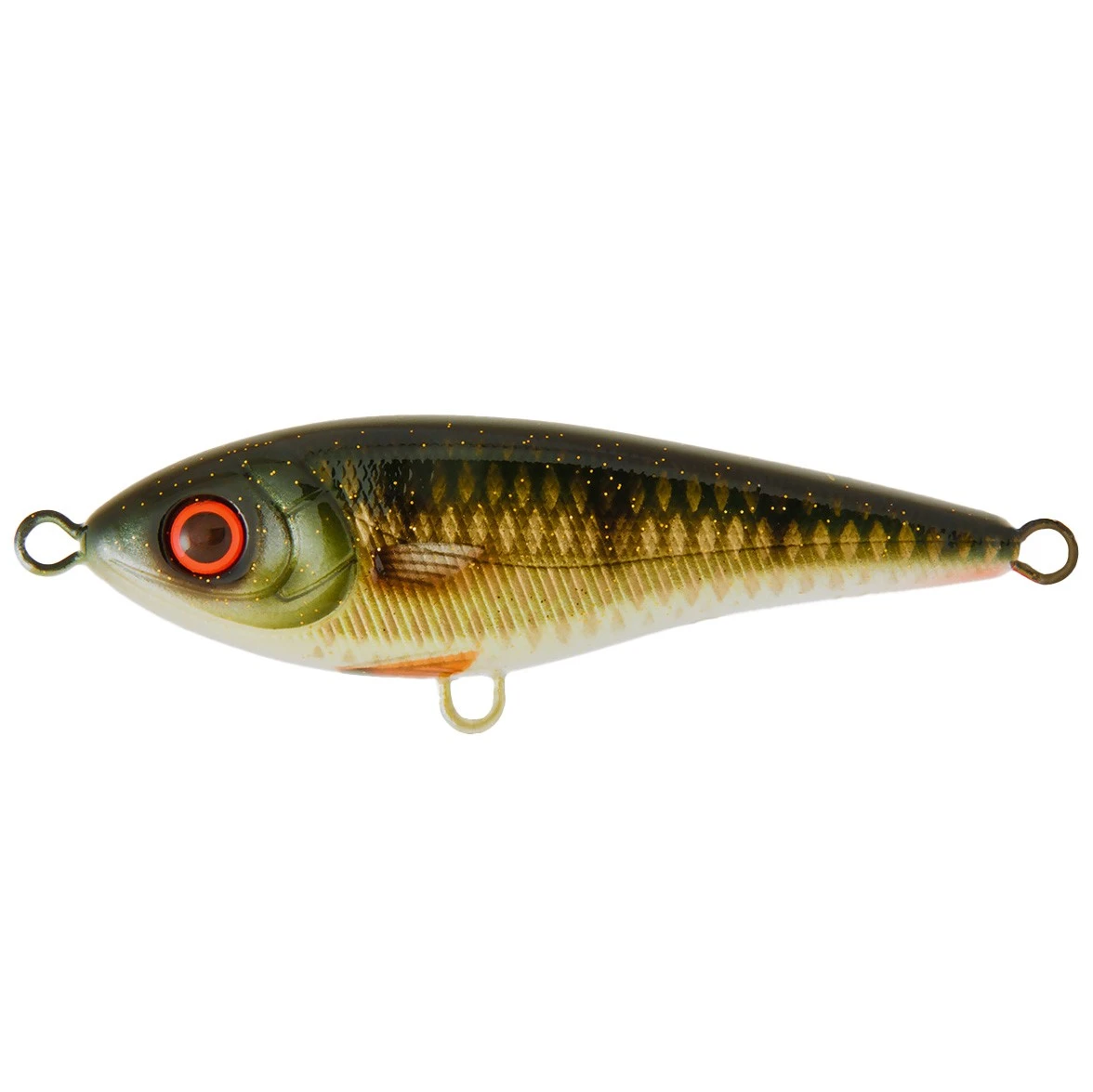 Воблер Strike Pro Buster Jerk Sinking C382F Golden Perch 75 гр   EG-048#C382F — характеристики,  особенности конструкции