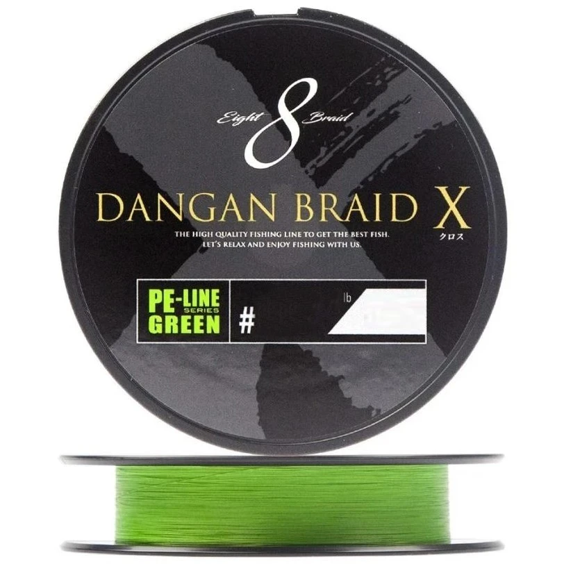 Плетеный шнур Major Craft Dangan Braid X PE X8 200 м  PE # 1,2 Зеленый 0,16 мм   DBX8-200/1.2GR — характеристики,  особенности конструкции