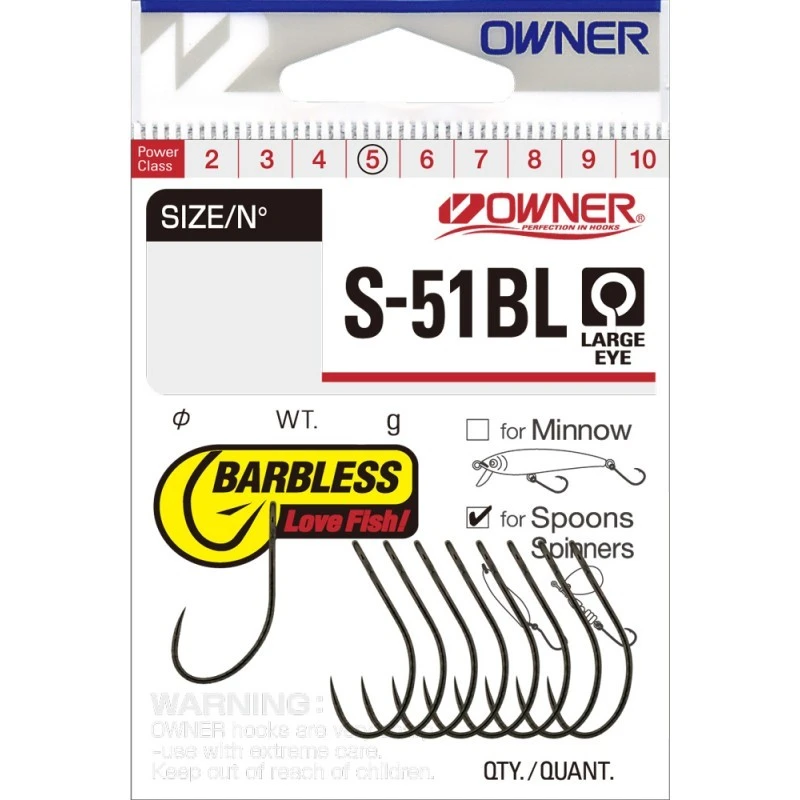Крючок Одинарный Owner S-51BL №6 9 шт BC   51627-06 — характеристики,  особенности конструкции