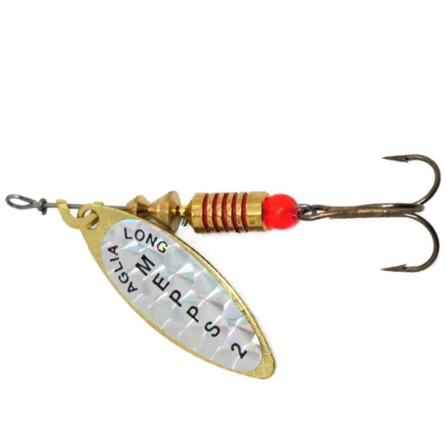 Вращающаяся Блесна Mepps Aglia Long Rainbo №2 7 гр OR   alrb-2-o — характеристики,  особенности конструкции