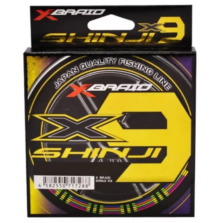 Плетеный шнур YGK X-Braid Shinji X9 300 м  PE # 4 Multicolor 0,33 мм   XBR-X1123004.0 — характеристики,  особенности конструкции
