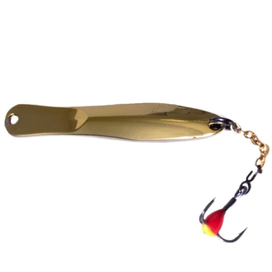 Зимняя Блесна Lucky John Walle 5 гр 50 мм GC С цепочкой и тройником  LJW50-GC — характеристики,  особенности конструкции