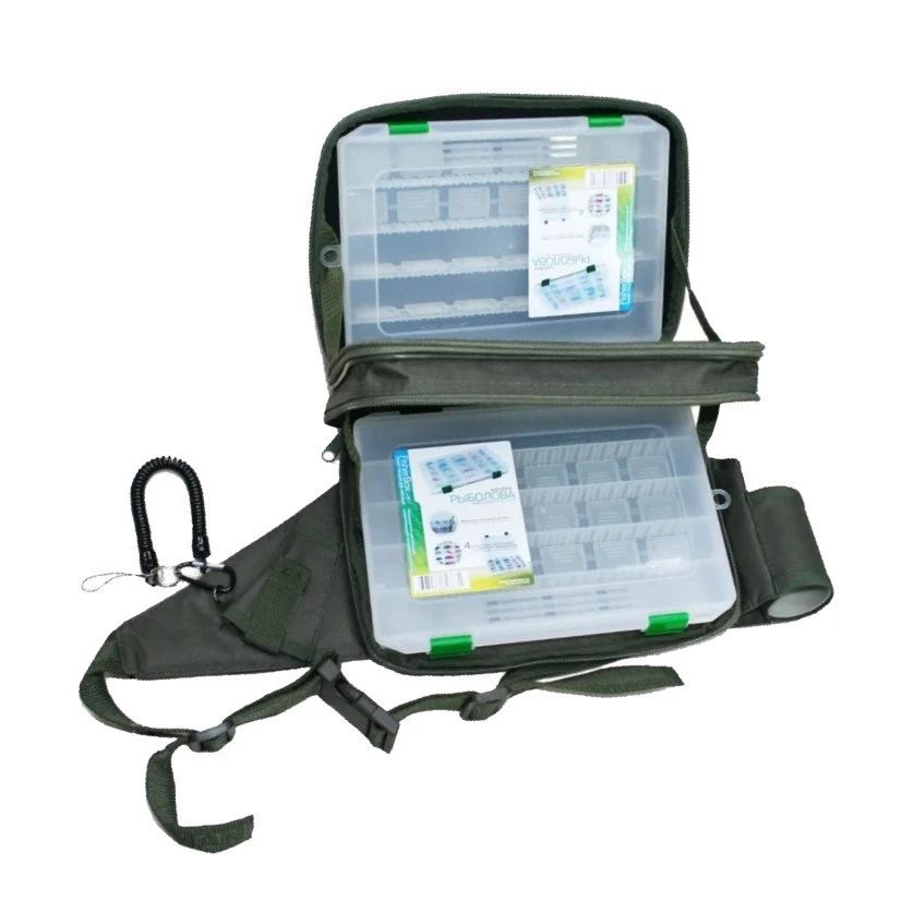 Сумка Fisherbox C126  28х19х10 см  поясная в комплекте 2 коробки Fisherbox 250sh — характеристики,
	                                    особенности конструкции